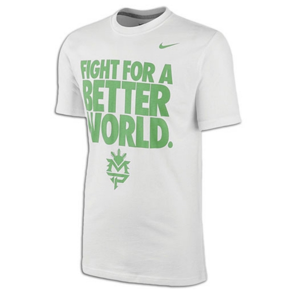 Nike Manny Pacquiao Better World Women's Fitted Graphic Tee - Size Medium - Picture 2 of 11